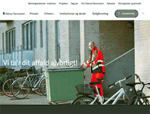 Tablet Screenshot of odenserenovation.dk